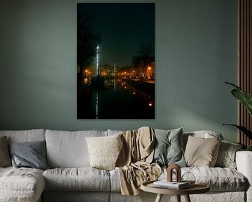 Groningen at night van Rene scheuneman