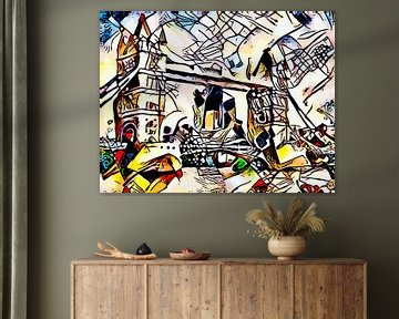 Kandinsky ontmoet Londen #2 van zam art