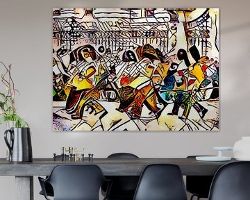 Kandinsky ontmoet Londen #7 van zam art