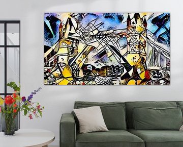 Kandinsky meets London #4 by zam art