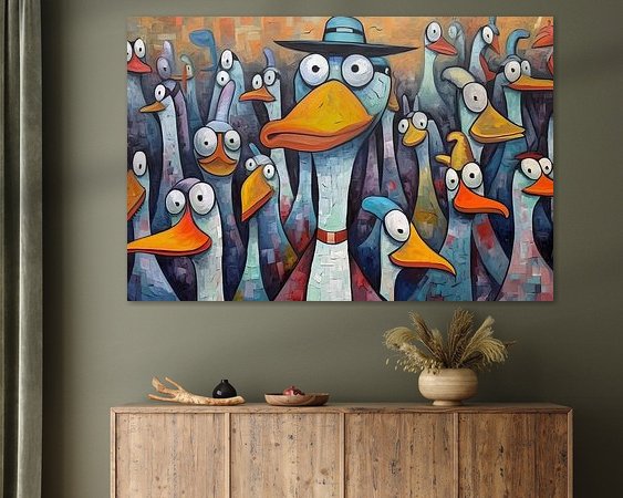 Example of the artwork in a room