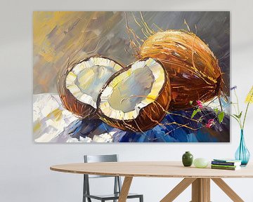 Peinture de la noix de coco sur Blikvanger Schilderijen