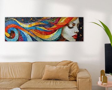 Mosaic Woman | Dreamweave von Kunst Laune