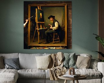 Painting the painter who paints himself by Gert-Jan Siesling