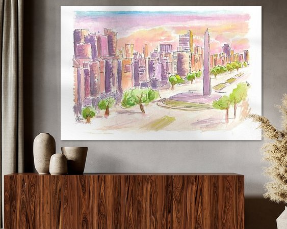 Example of the artwork in a room