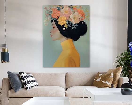 Example of the artwork in a room