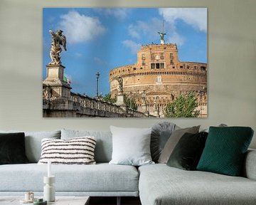 Rome - Castel Sant'Angelo and the Bridge of Angels by t.ART