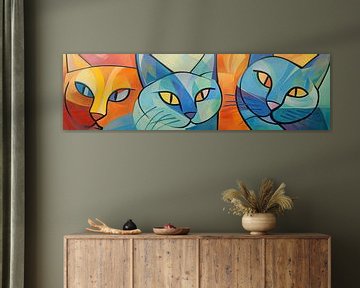 Peinture chat | chat sur De Mooiste Kunst