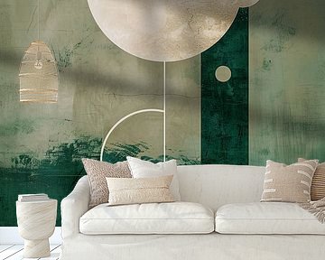 Moon abstract modern art by haroulita