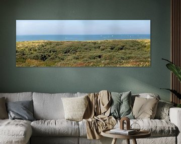 Panorama, vue de la mer du Nord sur Yanuschka Fotografie | Noordwijk