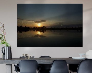 Sunset at Mamukala Wetlands Kakadu National Park by Bart van Wijk Grobben