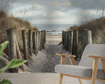 Het pad naar de zee van Mel Digital Art