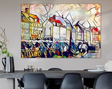 Kandinsky ontmoet Kopenhagen #3 van zam art