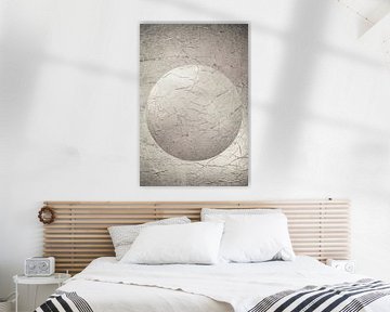 Round ball in pastel colour. Silver taupe. Minimalism. Modern Abstract. 4 by Alie Ekkelenkamp