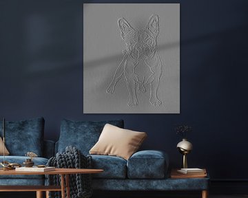 Bulldog ( drawing ) digitally edited by Jose Lok