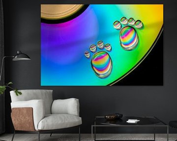 Colourful Water Droplets by Léonie's Art Gallery