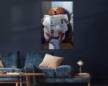 Lustig gewordener Hund