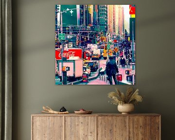 Manhattan Vibrant Bustle Ic by Caroline Boogaard