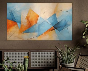 Abstraktes Origami-Formen-Panorama von TheXclusive Art