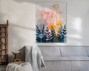 Botanical print, modern and abstract by Studio Allee