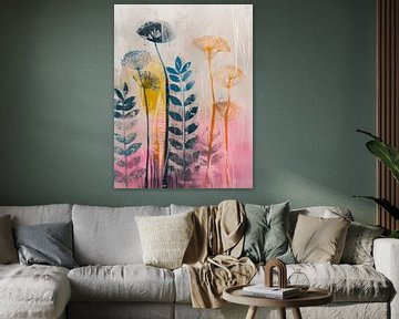 Botanical print, modern and abstract by Studio Allee