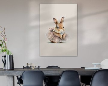 Bohemian Rabbit - Kunst für Kinder von Design by Pien