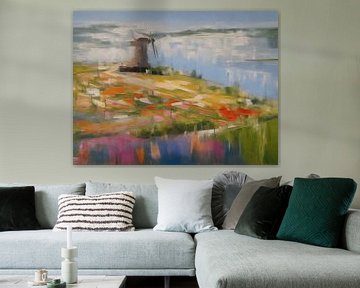 Een Nederlands landschap van Jolique Arte