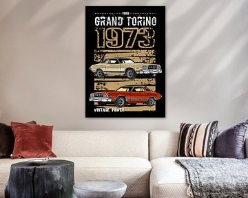 Ford Grand Torino Muscle Car van Adam Khabibi