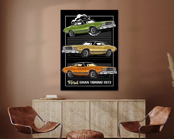 Example of the artwork in a room