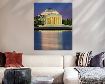 Une soirée au Mémorial Thomas Jefferson sur Henk Meijer Photography