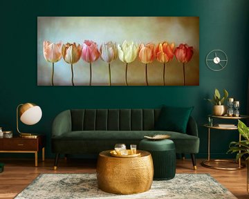 Panorama de tulipes sur Dakota Wall Art