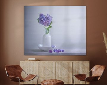 Stilleven met hortensia van Aline Nijland