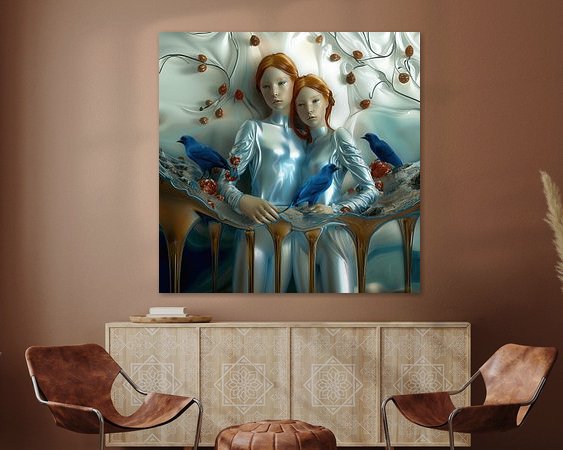 Example of the artwork in a room