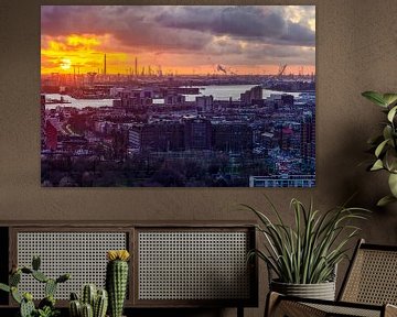 Rotterdamse zonsondergang