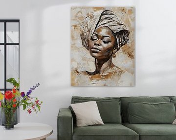 Portrait African woman by But First Framing