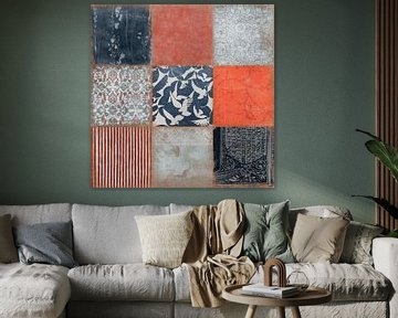 Vervaagde herinneringen vintage patchwork collage van Western Exposure