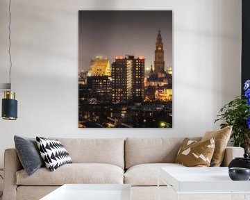 Skyline der Stadt Groningen von Henk Meijer Photography