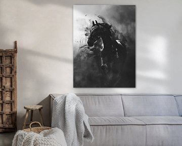 Schwarzes Pferd