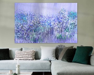 Flower meadow blue lilac by Claudia Gründler