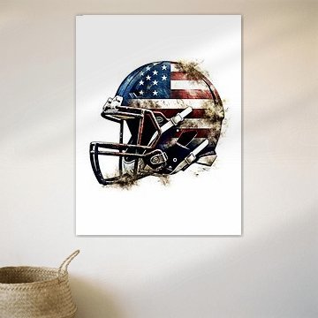 Amerikanischer Football Helm von Blind Deer Studio