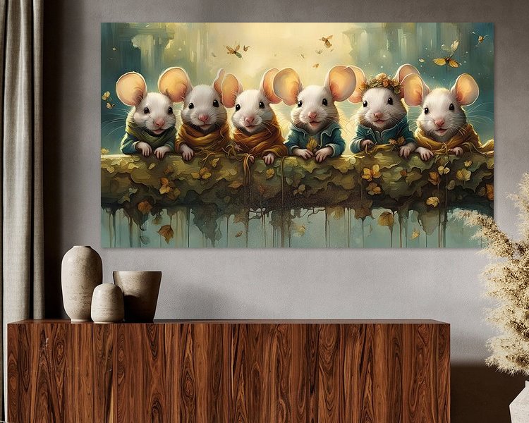Example of the artwork in a room
