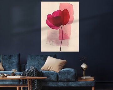 Coquelicot abstrait sur Gypsy Galleria