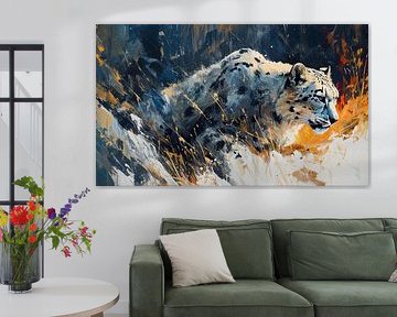 Peinture Léopard des neiges