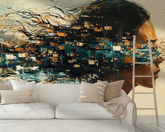 Example of the artwork in a room