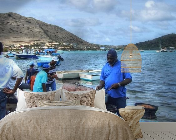 Example of the artwork in a room