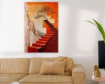 Abstracte trap van haroulita