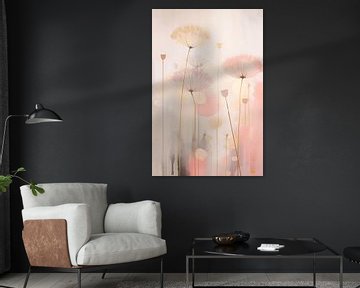 Japandi, Dandelion in Pastel by Caroline Guerain