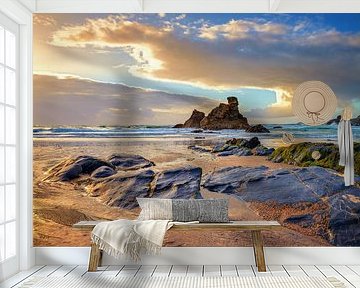 Porthcothan bay by Silvio Schoisswohl