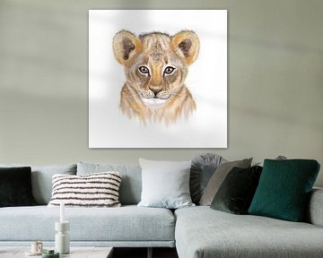 Lion cub portrait
