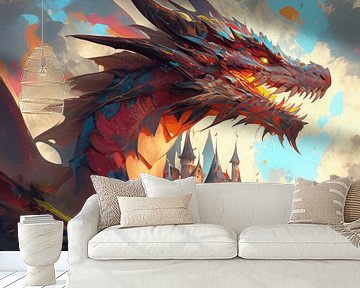 Colourful dragon van Peridot Alley